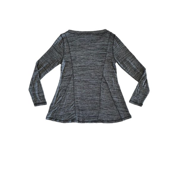 Soft Surroundings Perfect A-line Long Sleeve Tunic Top Gray V-Neck 2CV80 XS - Picture 5 of 7